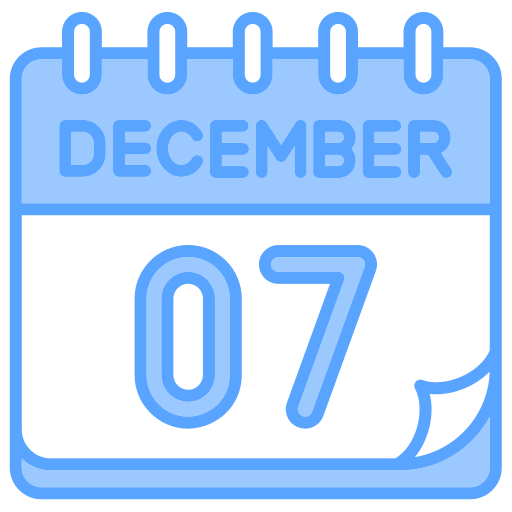 December Generic color lineal-color icon