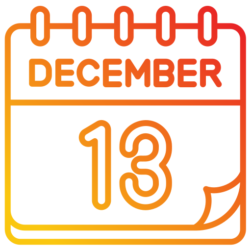 December Generic gradient outline icon