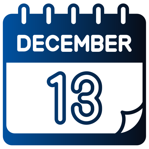 diciembre Generic gradient fill icono