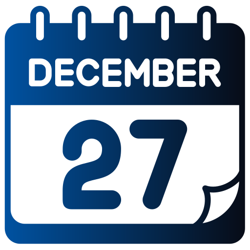 diciembre Generic gradient fill icono