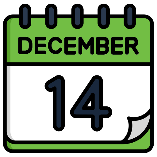 December Generic color lineal-color icon