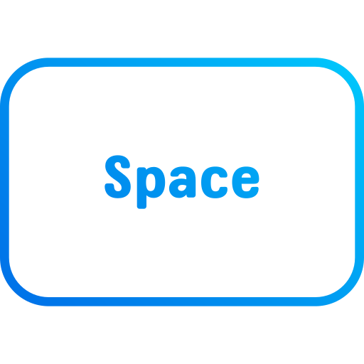 espacio Generic gradient fill icono