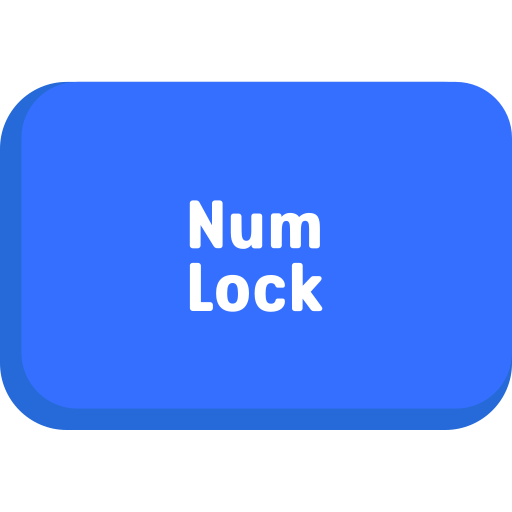 num-lock Generic color fill icoon