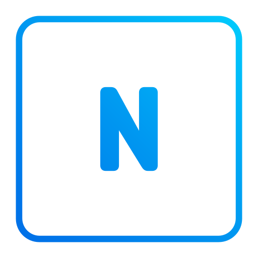 文字n Generic gradient fill icon