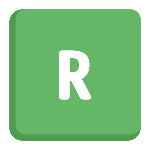 buchstabe r Generic color fill icon