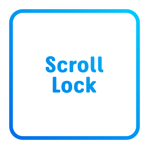 Scroll lock Generic gradient fill icon