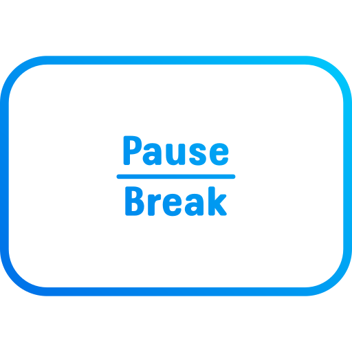 Pause break Generic gradient fill icon