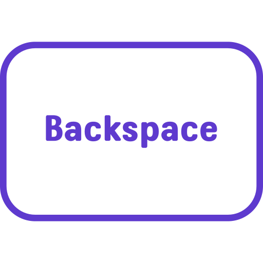 backspace Generic color fill icona