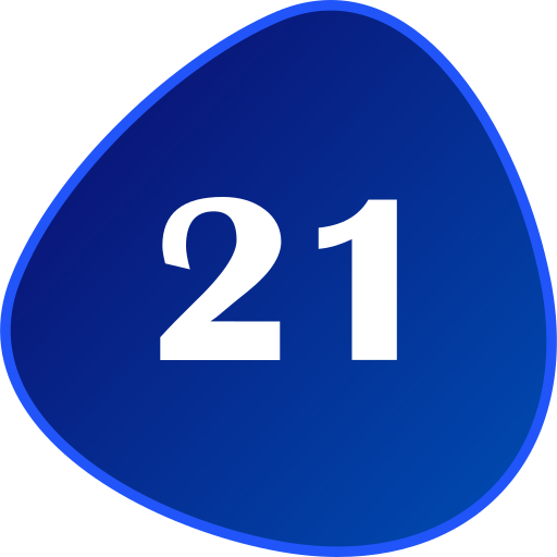 número 21 Generic gradient lineal-color icono