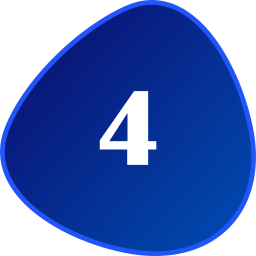 numero 4 Generic gradient lineal-color icona