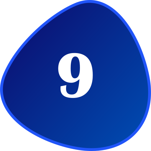 Number 9 Generic gradient lineal-color icon