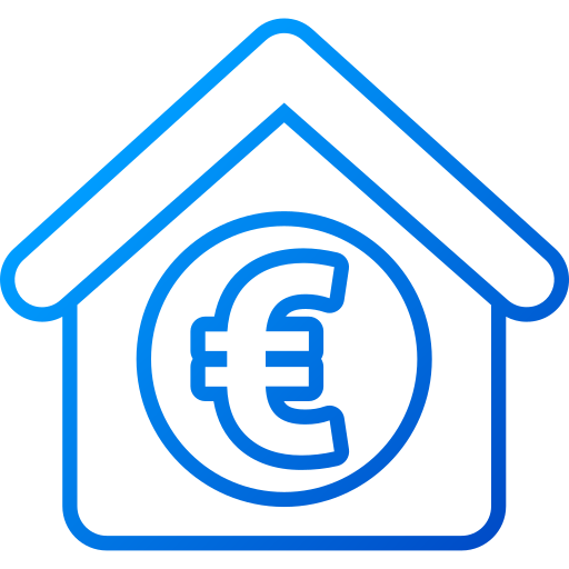 euro Generic gradient outline icona