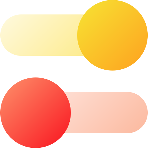 botón de activación Generic gradient fill icono