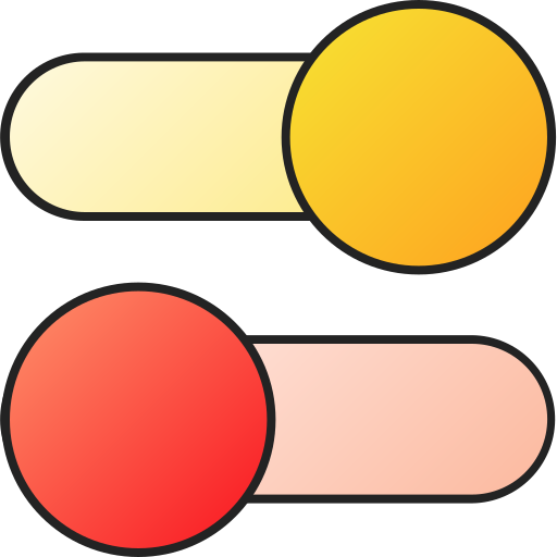 Toggle button Generic gradient lineal-color icon