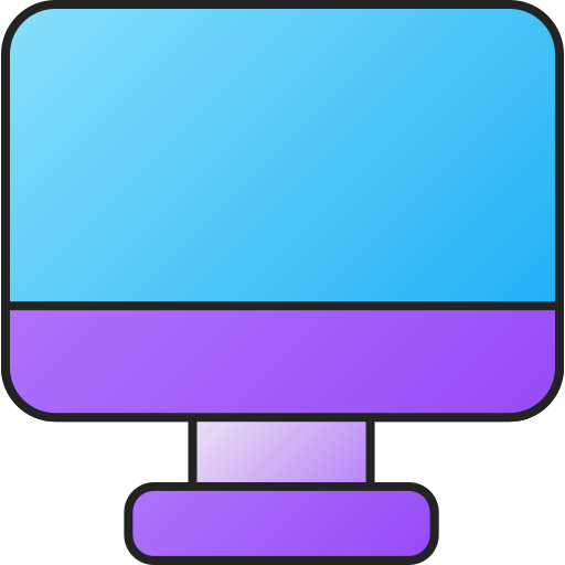 Monitor Generic gradient lineal-color icon