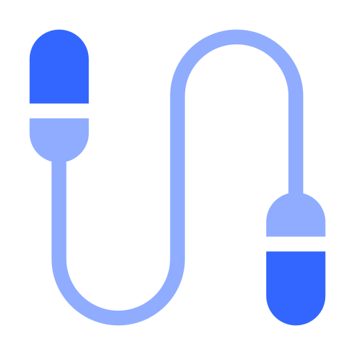 Skipping rope Generic color fill icon