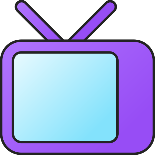 televisie Generic gradient lineal-color icoon