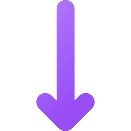 flecha hacia abajo Generic gradient fill icono