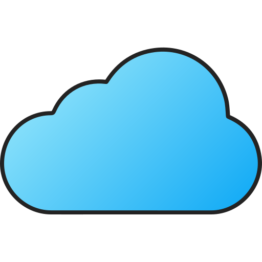nube Generic gradient lineal-color icono