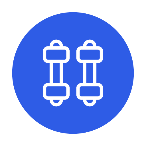 Dumbbell Generic color fill icon