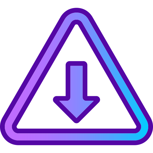 Low priority Generic gradient lineal-color icon