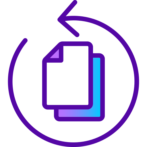 sicherheitskopie Generic gradient lineal-color icon