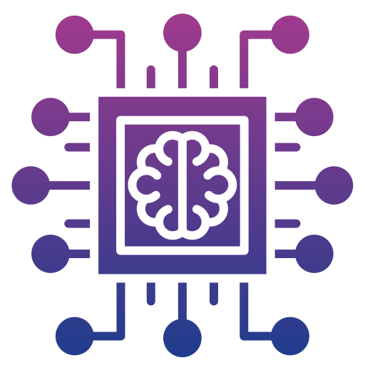 기계 학습 Generic gradient fill icon