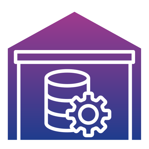 data warehouse Generic gradient fill icon