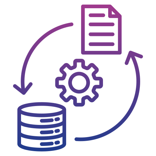 transformación de datos Generic gradient outline icono