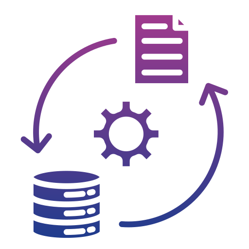 Data transformation Generic gradient fill icon