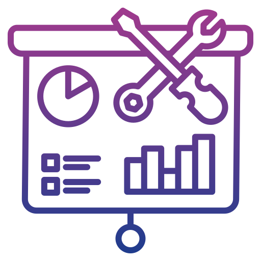 visualización de datos Generic gradient outline icono