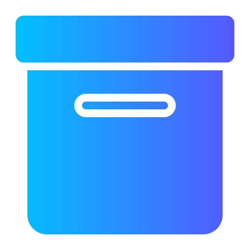 pudełko do przechowywania Generic gradient fill ikona