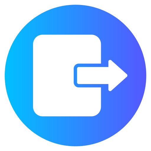Logout Generic gradient fill icon