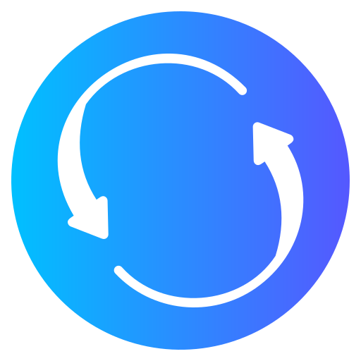 rotación Generic gradient fill icono
