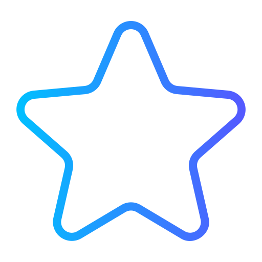 Star Generic gradient outline icon