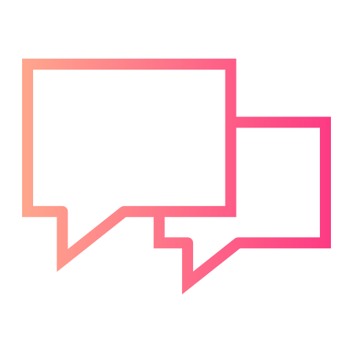 Speech bubble Generic gradient outline icon