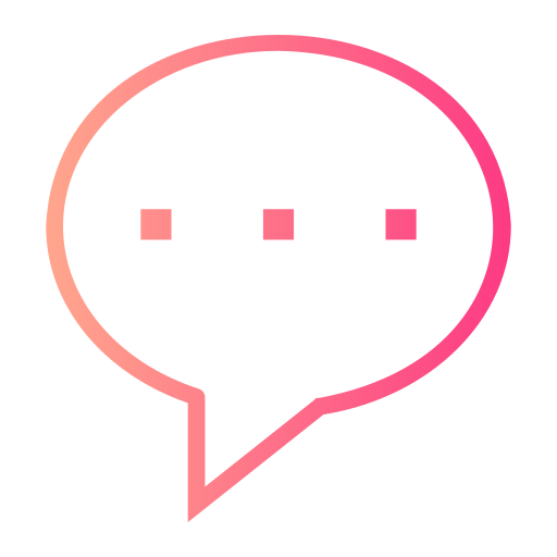 Speech bubble Generic gradient outline icon