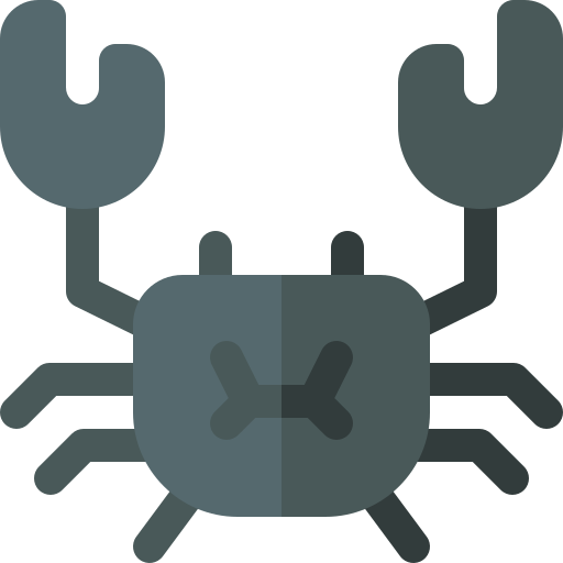 crabe terrestre Basic Rounded Flat Icône