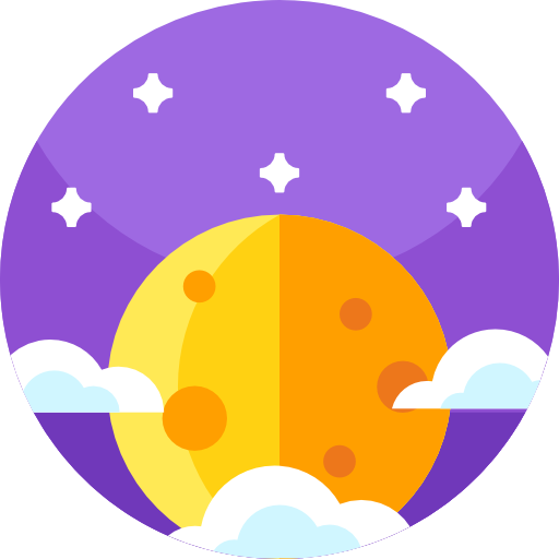 luna Detailed Flat Circular Flat icono