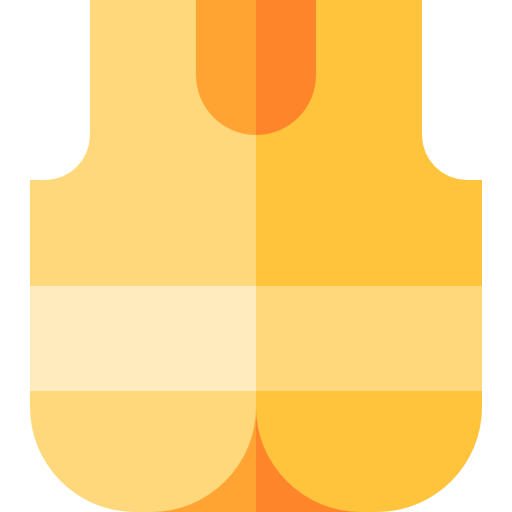 Vest Basic Straight Flat icon