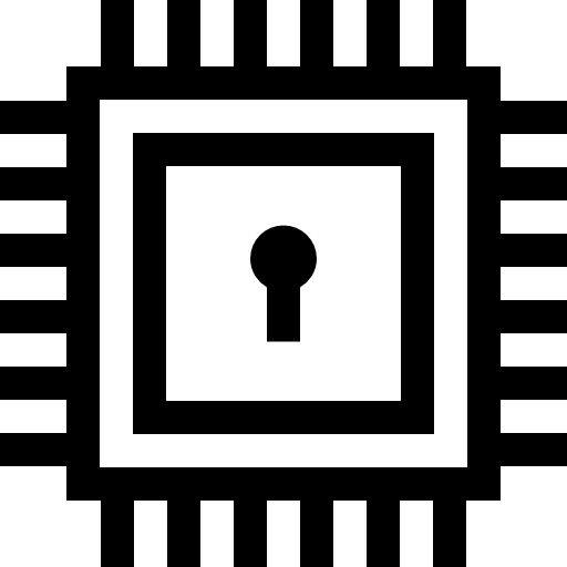 mikroczip Basic Straight Lineal ikona