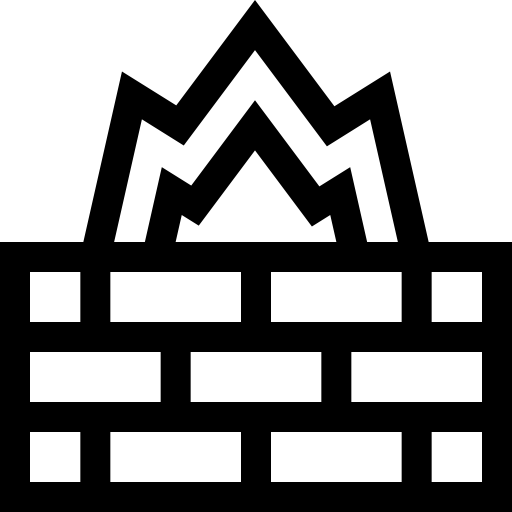 firewall Basic Straight Lineal icona