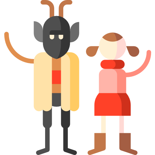 krampus Puppet Characters Flat icon