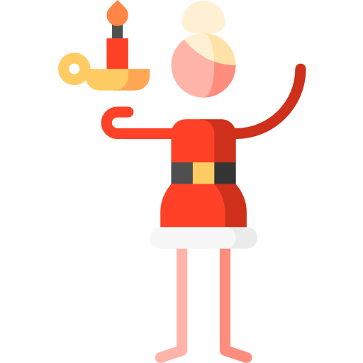 señora claus Puppet Characters Flat icono