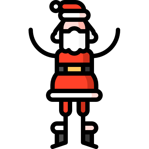 Santa claus Puppet Characters Lineal Color icon