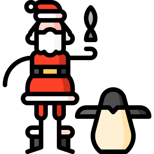Santa claus Puppet Characters Lineal Color icon