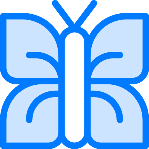 vlinder Vitaliy Gorbachev Blue icoon