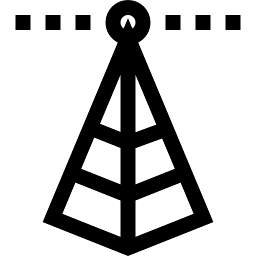 antenna Basic Straight Lineal icona