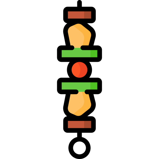 brocheta Special Lineal color icono