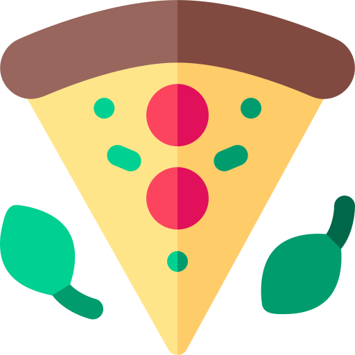 pizza Basic Rounded Flat icona